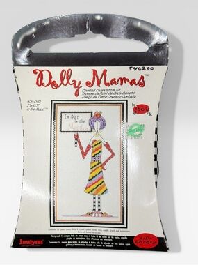 Dolly Mamas Counted Cross Stitch Kit Not in the Mood #019-0457 Grandmacore